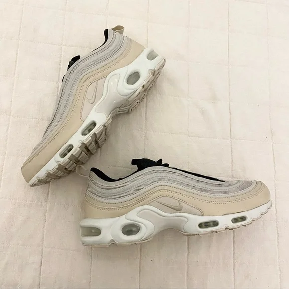 Nike Air Max 97 Black and Cream Shoes - Picture 5 of 9